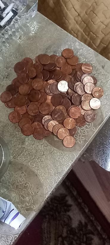 İncəsənət və kolleksiyalar: 150 ədəd ABŞ 1 senti - ABŞ-da, əmək haqqının yüksək olması və kard — 3