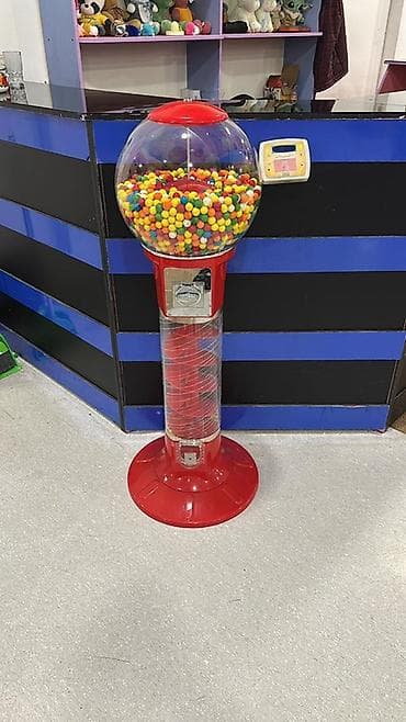 Оборудование для магазинов: Sikkə ilə işləyən saqqız/topçik avtomatı - Tip: Floor-stand vending — 2