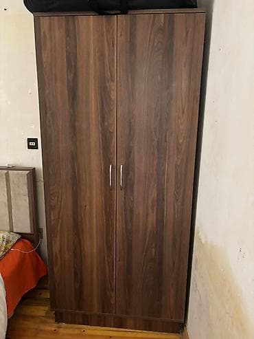 qapi agzi mebel: 2 qapılı, Qəhvəyi, Taxta, Açılan, Düz dolab — 1