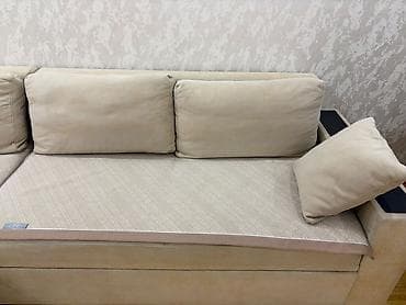 ucuz kunc divan: Künc divan – bej rəng, L-formalı dizayn - Müasir minimal üslubda — 3