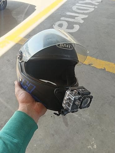 mini mator: Motosiklet kaskı + aksessuar paketi – Brend: SAFE (tam üzlü tip — 1