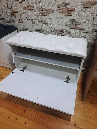 kolidor mebeli: Yeni, 1 qapı, Ağ, Digər material Ayaqqabı dolabı — 4