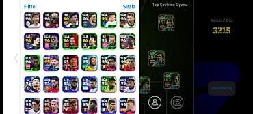 atlet: Salam. e football mobil oyunu. şəkillərdə mövcud oyunçular var — 9