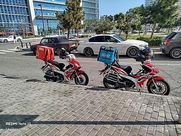 Аксессуары и тюнинг: Çatdırılma üçün skuter/mopedlər – yük çantaları ilə - Model: benzinli — 1