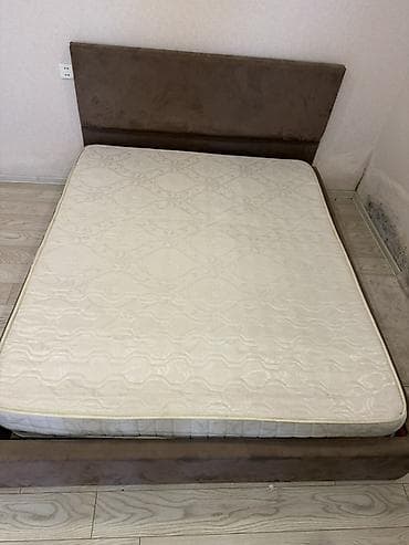 stepler: Mebel dəsti: ikinəfərlik çarpayı və döşək - Ölçü: təxmini 160×200 sm — 2