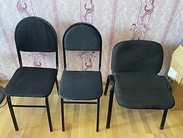 divan kreslo ustu: Qonaq otağı üçün, Qatlanmayan, rəng - Qara Stul — 1
