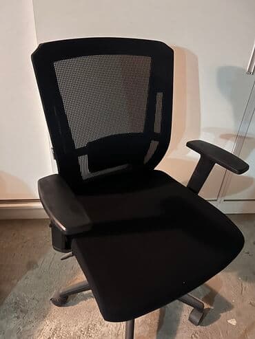 детский компьютерный стул, кресло: Новый, С колесиками, Рукояти регулируются, Ткань — 2