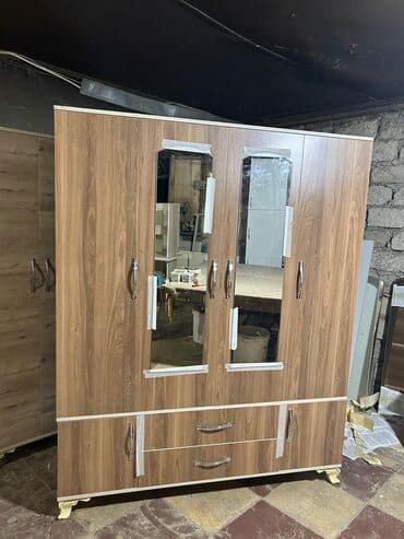 шкаф для кухни: Новый, Распашной, 4 двери Прямой шкаф, Гардеробный шкаф — 1