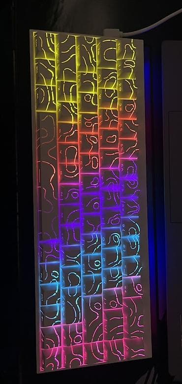 65% 1 həftə belə işlənməmiş Ajazz NK68 lent işıqlı versiyon.11 ədəd — 2