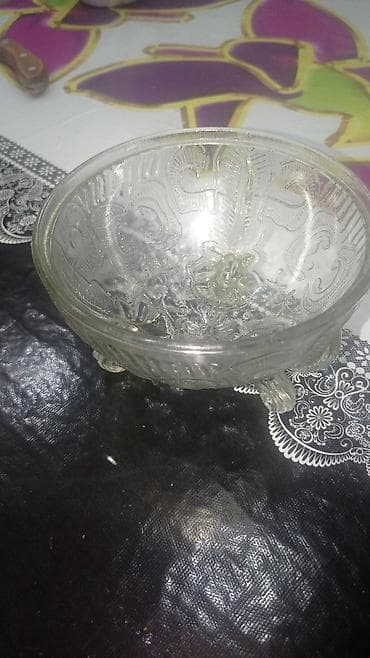 kəndir: Şüşə qablar dəsti - Material: şəffaf qəlibli şüşə - Komplekt: 3 ədəd — 2