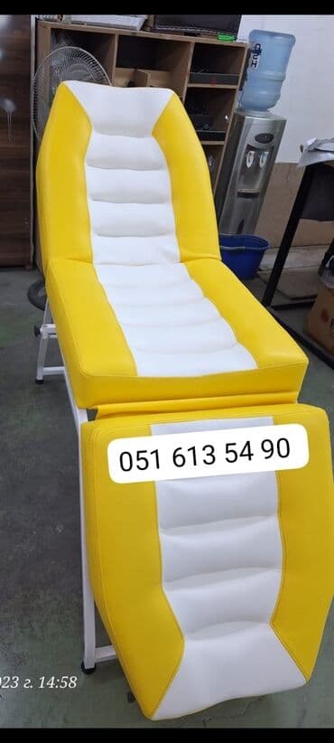 Yeni, Kosmetoloji kuşetka, Qatlanmayan, rəng - Ağ