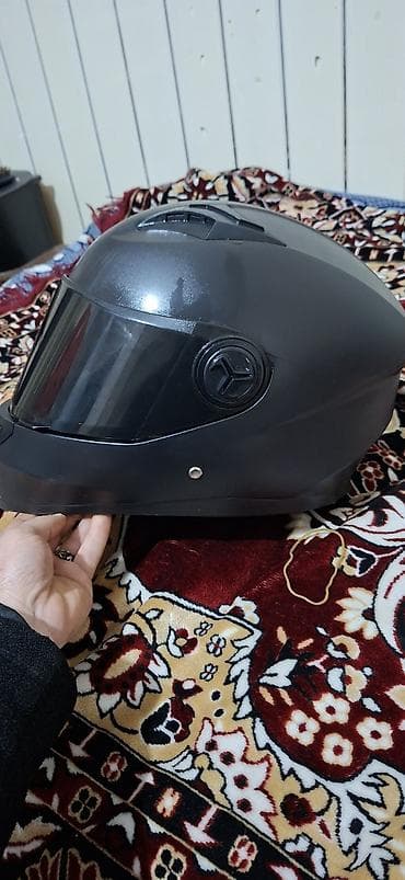 Мототранспорт: Tam üzlü motosiklet dəbilqəsi – mat qara rəng qiymete razilasma var — 3