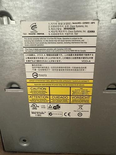 cat 5 kabel: Cisco Catalyst 3750 v2 Series PoE-48 şəbəkə sviçi - Model — 3