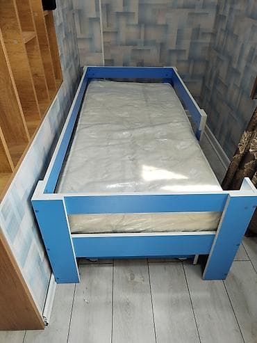 bedroom: Oğlan və qız üçün, İşlənmiş, Çarpayı, Bazasız, Matras ilə, Siyirməli — 4