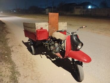 skuter adapter: Yük daşıma üçün üçtəkərli motosiklet (kargo skuter) - Güclü faralı ön — 1