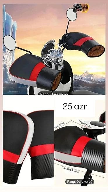 Velosipedlər: Motosiklet qış əlcəkləri satılır, təzədir pakofkadadir, çatdırılma — 3