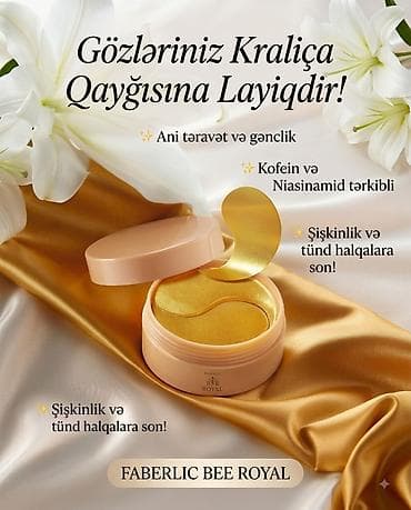 linza goz: Faberlic Bee Royal gözaltı hidrojel yamaqları - Ani təravət və — 1
