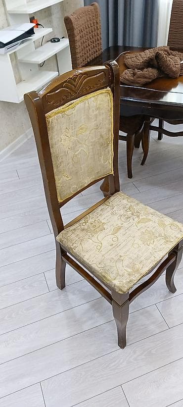 stol qonaq: Qonaq otağı üçün, Açılmayan, Dördbucaq masa, 6 stul — 4