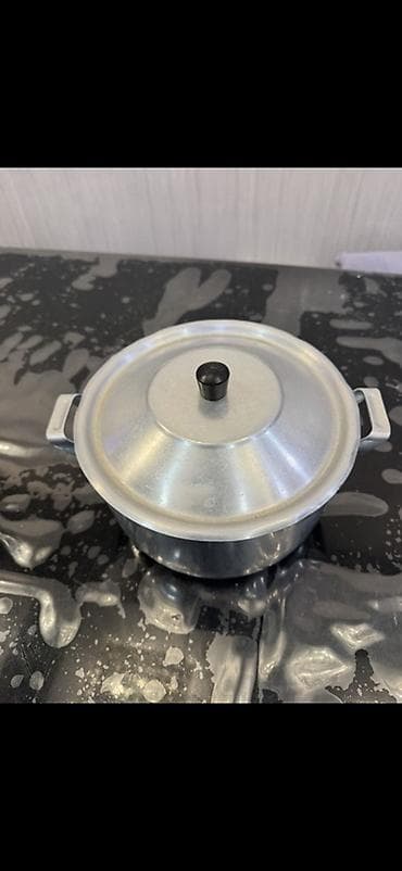 qara bayraq: Alüminium qazan – qapaqlı sovetin - Material: qalın alüminium — 1