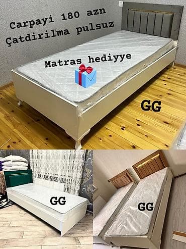 dekorativ masa: Yeni, Təknəfərlik çarpayı, Bazasız, Matras ilə, Siyirməsiz — 1