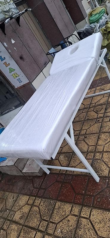 lent gul: Masaj kuşetkası, Qatlanan, rəng - Ağ — 2