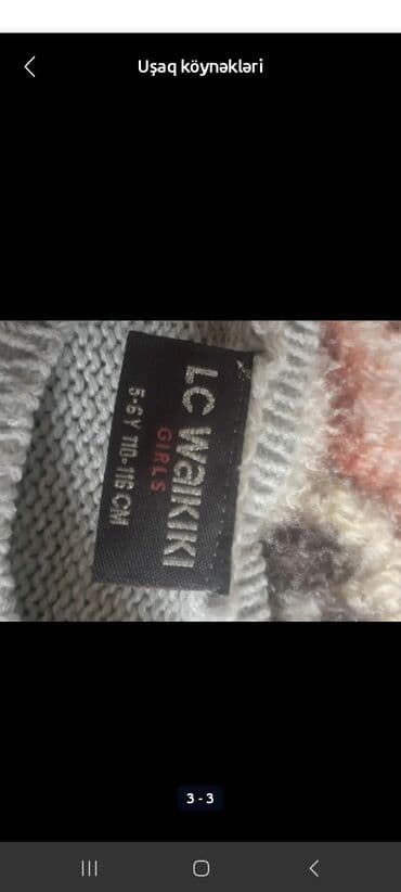 toxunma jilet modelleri: LC Waikiki qız uşağı üçün sviter - Ölçü: 5-6 yaş, 110-116 sm — 3