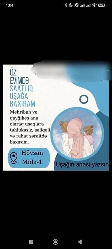 gunluk: Günlüksaatliqayliq dayəyəm. Munasib qiymətə öz evimdə dayelik — 1