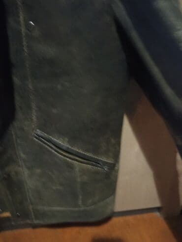 Plaşlar: HUGO BOSS kişi dəri gödəkcə - Material: qalın, təbii dəri — 5