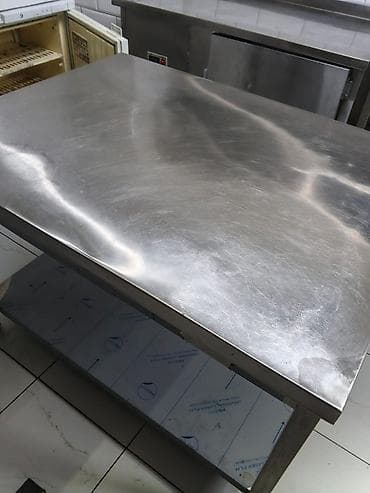 soba corek: Paslanmayan poladdan istehsal olunmuş peşəkar mətbəx masası - — 1