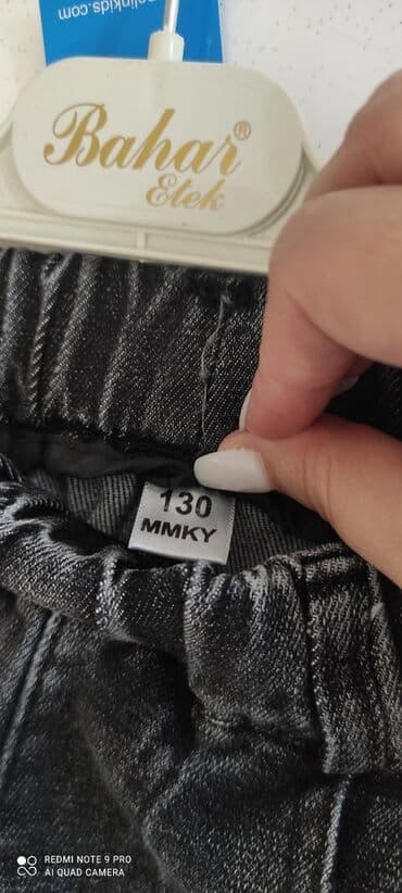 детские джинсовые кепки: Cins şalvar, Uniseks, 3 - 4 yaş — 4