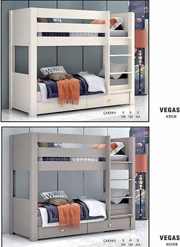 İki mərtəbəli “VEGAS” uşaq/yeniyetmə çarpayısı Fabrik istehsalı