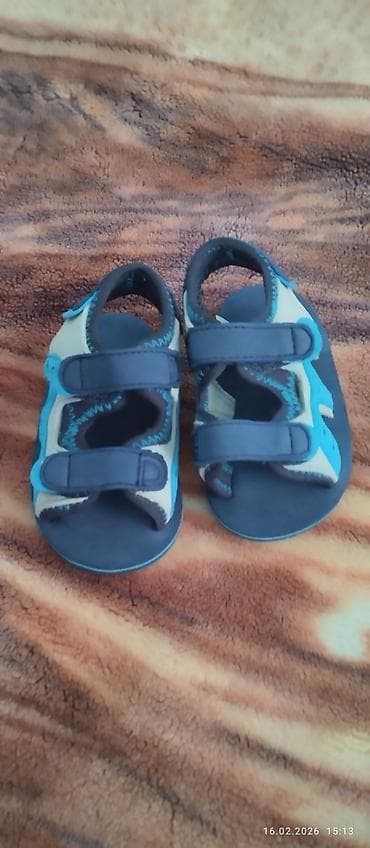 Детские электрокары: Uşaq sandaleti – mavi, firuzə və krem rənglərinin kombinasiyasında — 2