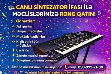 balaca teker: 🎹 CANLI SİNTEZATOR İFASI İLƏ MƏCLİSLƏRİNİZƏ RƏNG QATIN! 🎶 Xüsusi — 1