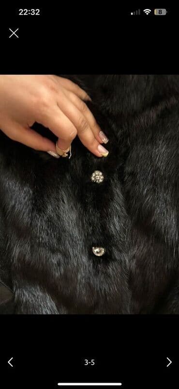 kürkler: Kürk, 4XL, rəng - Qara — 4