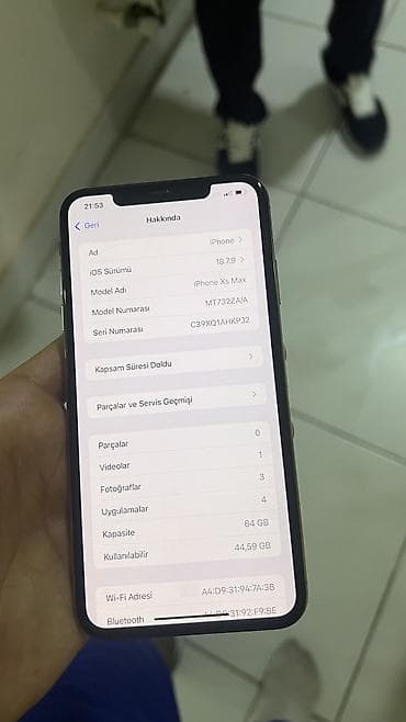 telofo: IPhone Xs Max, 64 GB, Qızılı, Face ID — 8
