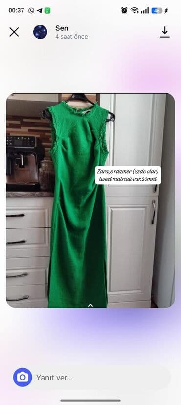 красивые платья на прокат в баку: Gündəlik don, Maksi, Zara, S — 1