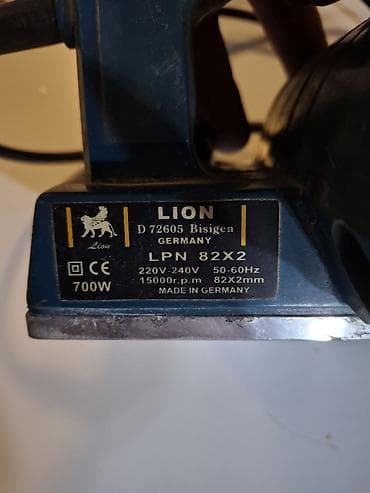 islenmis laqonda satisi: LION LPN 82X2 elektrik rende.alman malıdı güclü rəndədi ustundəkindən — 2