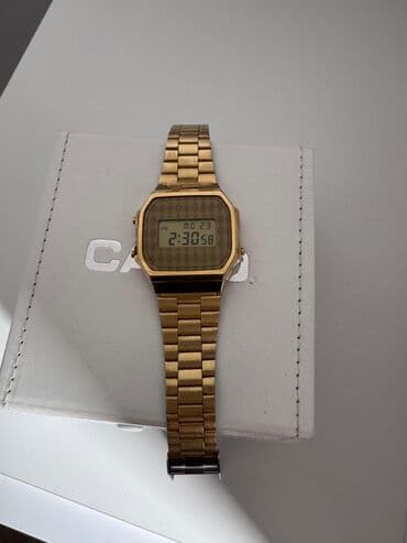 elektron saat oyrənmək: İşlənmiş, Qol saatı, Casio, rəng - Qızılı — 3