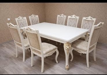 ofis oturacaqlar: Qonaq otağı üçün, İşlənmiş, Açılan, 8 stul — 1