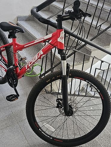 velosiped diskleri: Toba dağ velosipedi – parlaq qırmızı rəngdə, yüngül və möhkəm — 7