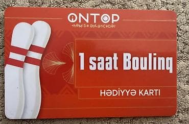hediyye kart: ONTOP – 1 saat Boulinq Hədiyyə Kartı - Say: Maksimum 5 nəfərə qədər — 1