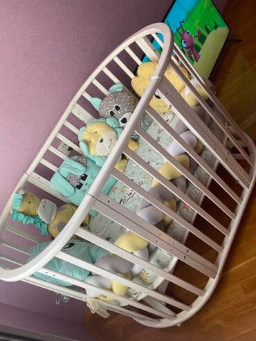 ucuz tul: Oğlan və qız üçün, İşlənmiş, Beşik, Matras ilə, Yellənmə mexanizm ilə — 3