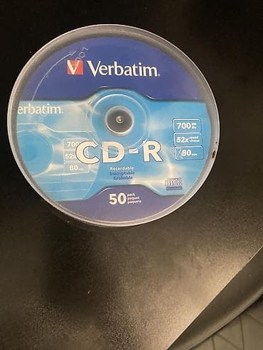 Verbatim CD-R disk dəsti – 50 ədəd - Növ: CD-R (yazıla bilən, bir