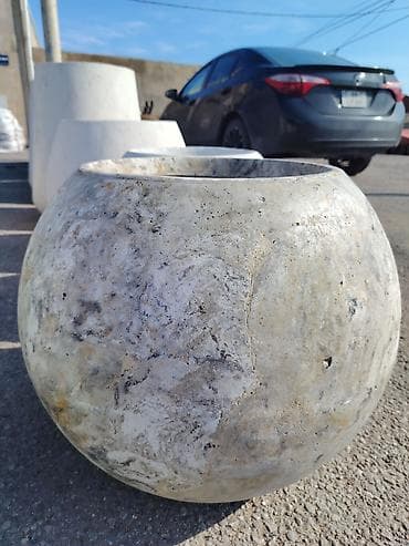 islənmis lyust: Beton dekorativ güldan/çiçək qabları - Material: yüksək möhkəmliyə — 6