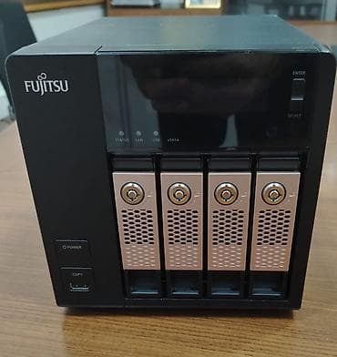 Fujitsu Nas Server Q802 8 TB hardisk (4eded*2TB) işlənmiş tam sağlam