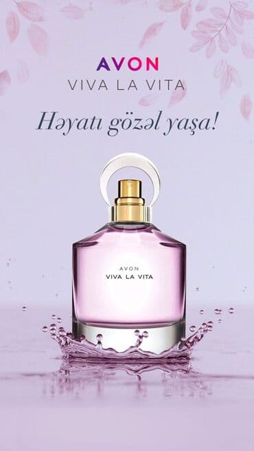 Kişi Geyimləri: AVON Viva La Vita qadın ətiri - Zərif, romantik və gündəlik — 1