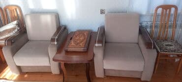 Ford: Qonaq otağı dəsti – divan + 2 kreslo - Rəng: açıq bej (yumşaq — 2