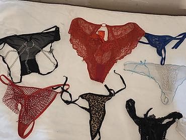 Qadın lingerie seti – müxtəlif string və tanga alt paltarı