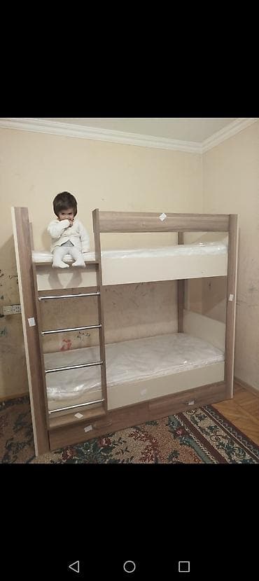 ucuz mebeler: Oğlan və qız üçün, Yeni, Çarpayı, Matras ilə, Siyirməli, Laminat — 1