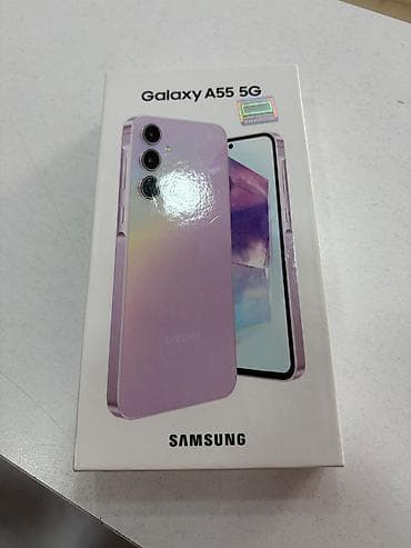 s iii mini: Samsung Galaxy A55 5G, 128 GB, rəng - Bənövşəyi, Sensor — 9